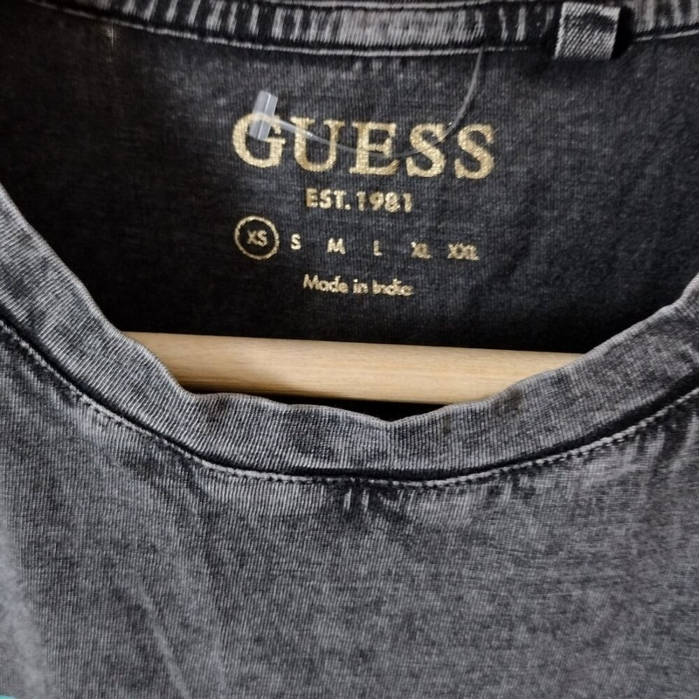 GUESS Wild Graphic Tee – Women’s XS Leopard Tiger Print Acid Wash T-Shirt - Picture 6 of 7